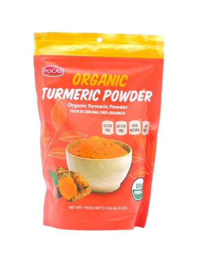 27366 - Pocas Organic Turmeric Powder  - 8oz. (Case of 6) - Box:  - Loc: F6