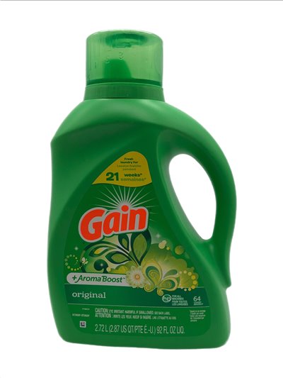 27384 - Gain Liquid Laundry Detergent, Original - 92 fl. oz. ( Case of 4 ) - Box:  - Loc: C2