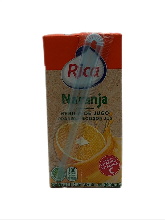 27446 - Rica Juice Orange - 6.76 fl. oz. (Pack of 24) - Box:  - Loc: F4