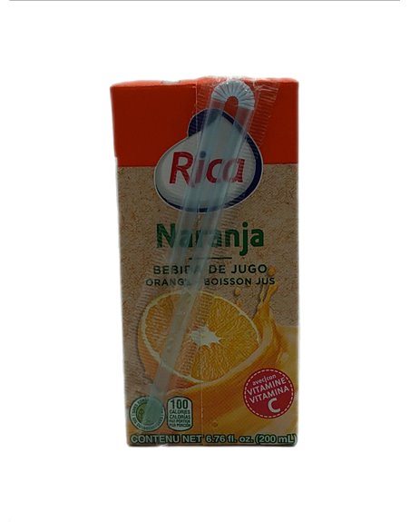 27446 - Rica Juice Orange - 6.76 fl. oz. (Pack of 24) - Box:  - Loc: F4