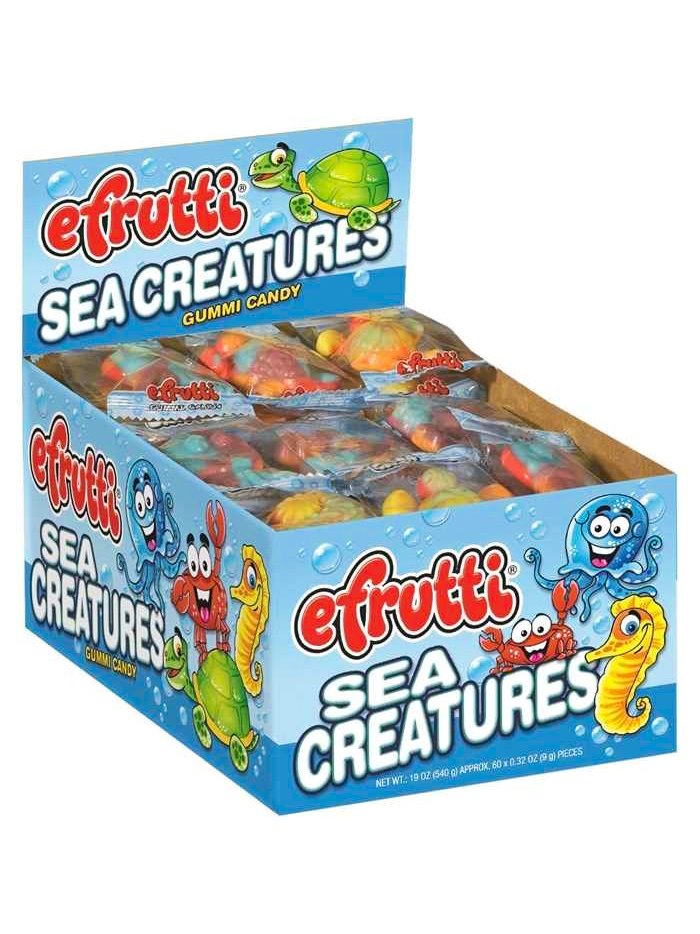 118 - Efrutti Sea Critters - 60 Count - Box:  - Loc: L12