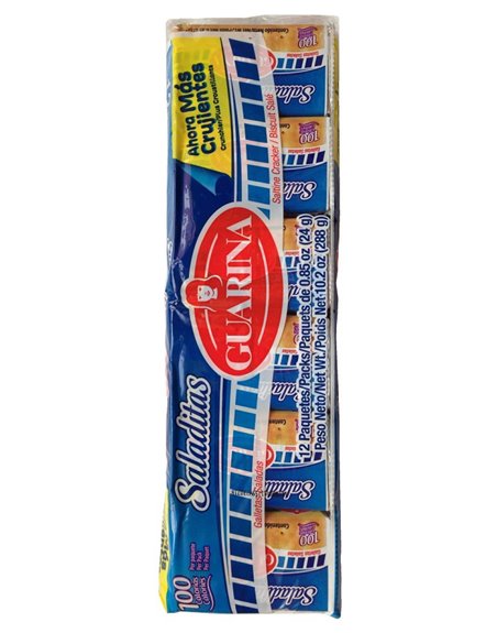 1601 - Guarina Salted Crackers - 12 Pack/10.2 oz. (Case of 18) - Box:  - Loc: N9