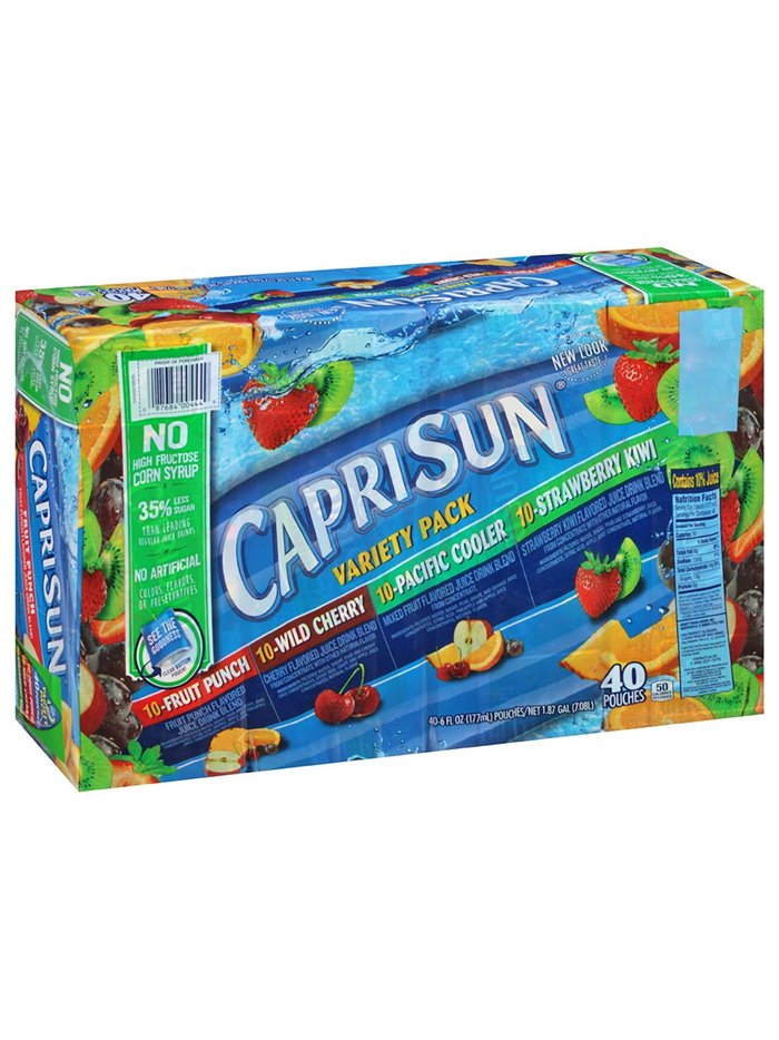 2081 - Capri Sun Variety Pack - 6 fl. oz. ( 40 Pack ) - Box:  - Loc: F13