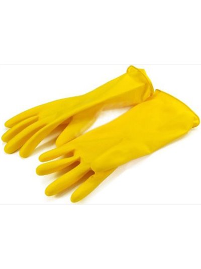 3252 - Dishwashing Latex Gloves Medium - 12 Pack - Box:  - Loc: I8