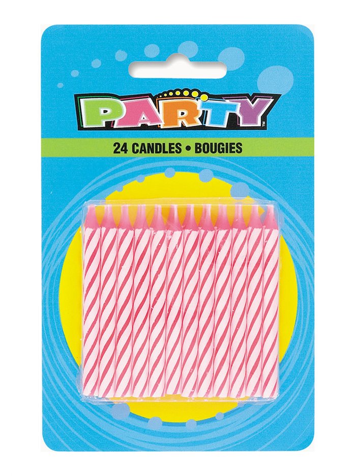 3350 - Birthday Candle - 24 Pack - Box:  - Loc: J7