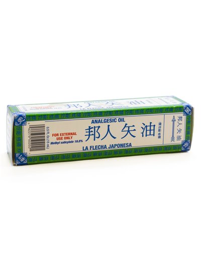 3818 - La Flecha Japonesa, Analgesic Oil - 0.5 fl. oz. - Box:  - Loc: J0