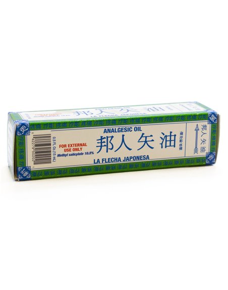 3818 - La Flecha Japonesa, Analgesic Oil - 0.5 fl. oz. - Box:  - Loc: J0
