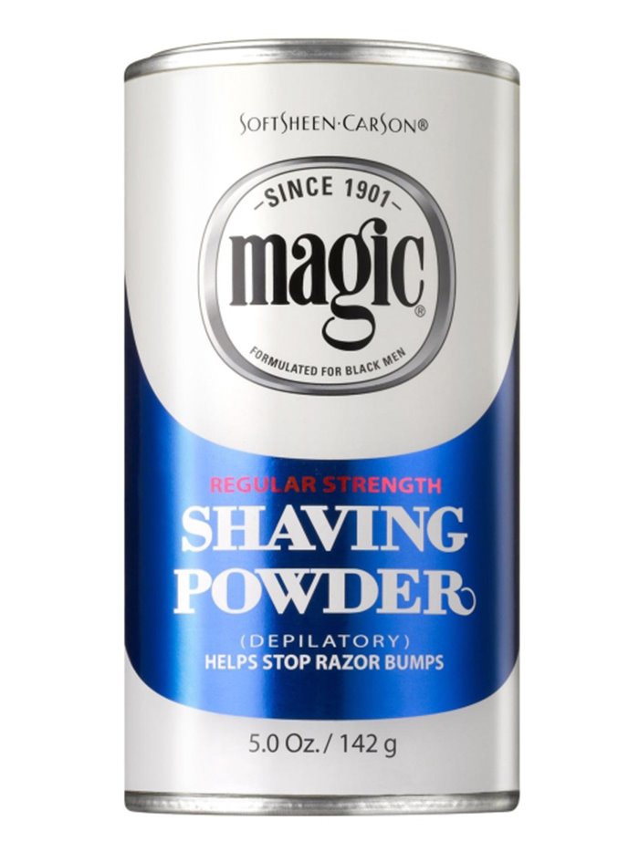 3952 - Magic Shaving Powder, Blue - 5 oz. - Box:  - Loc: K12