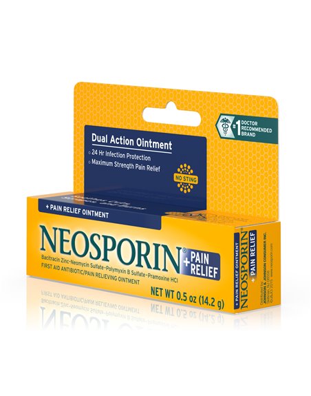 4903 - Neosporin Pain Relief Ointment, 0.5 oz - Box:  - Loc: N0