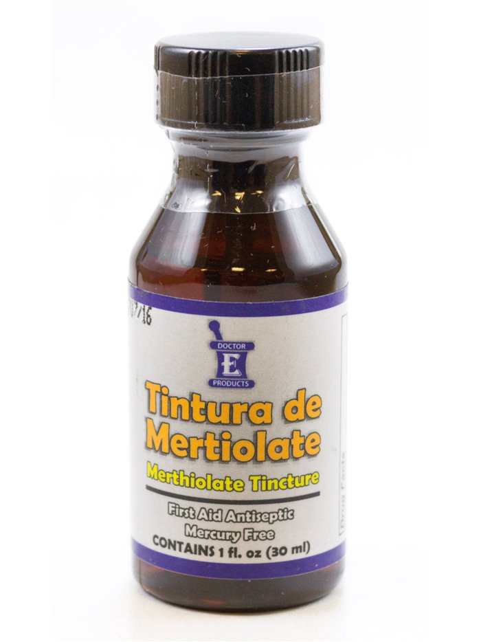 4909 - Merthiolate Tincture, 1 fl oz - Box:  - Loc: O1