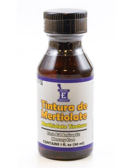 4909 - Merthiolate Tincture, 1 fl oz - Box:  - Loc: O1