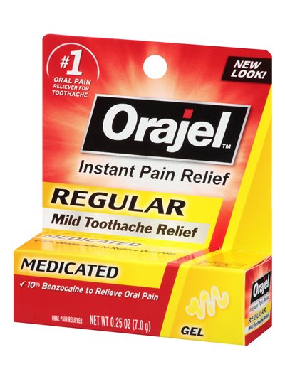 4972 - Orajel Regular Medicated, Gel - 0.25 oz. - Box:  - Loc: K1