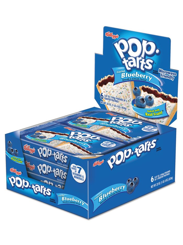 5932 - Pop Tarts Blueberry - 6ct - Box:  - Loc: M1