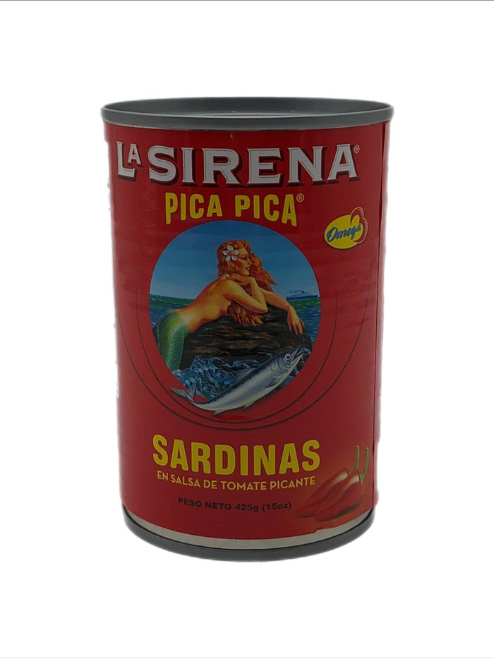 27493 - La Sirena Sardines Tall in Hot Tomato Sauce - 15 fl. oz. (Case of 24) - Box:  - Loc: 