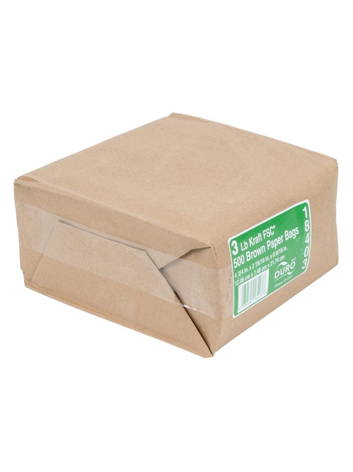 6905 - Paper Bags 3 - 500ct - Box:  - Loc: C13