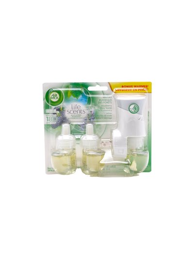 27570 - Air Wick Essential Oils Refill + Warmer, Forest Waters - 3ct. (Case of 6) - Box:  - Loc: I7