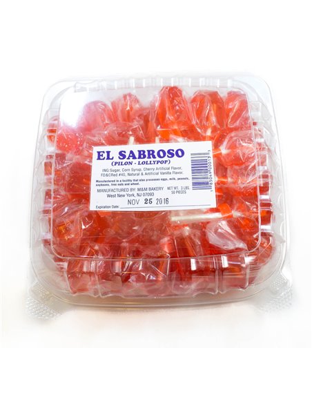 6995 - Caramelo Pilon - Lollypop - 50ct - Box:  - Loc: Q1