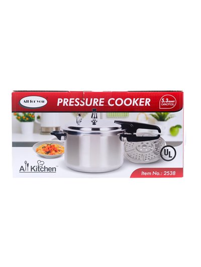 27587 - All For You Aluminum Pressure Cooker, 5.3QT (5 Lt). - Box:  - Loc: 