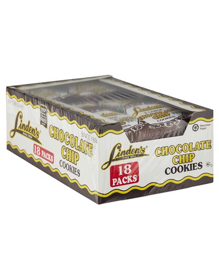 7066 - Linden's Cookies Chocolate Chip - 18ct - Box:  - Loc: M4