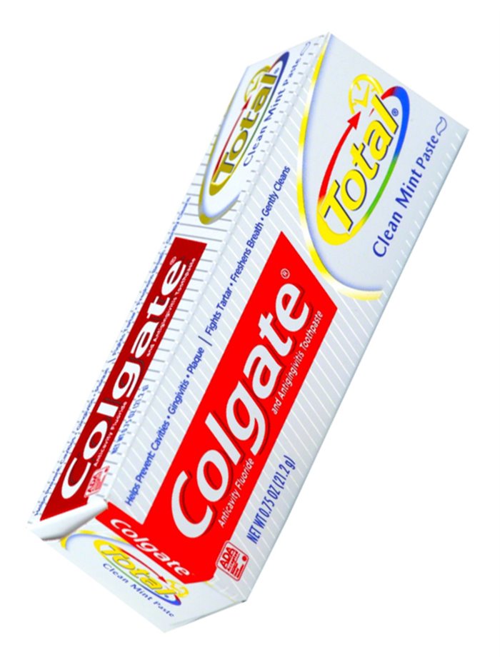 7077 - Colgate Toothpaste, Total Clean Mint - 0.88oz.(Case of 24) - Box:  - Loc: H0