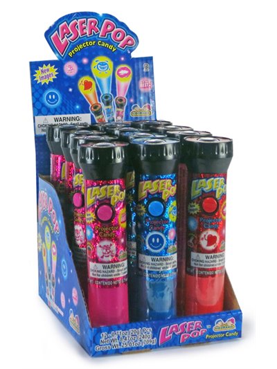 7221 - Kidsmania Laser Pop Candy - 12 Count - Box:  - Loc: L6