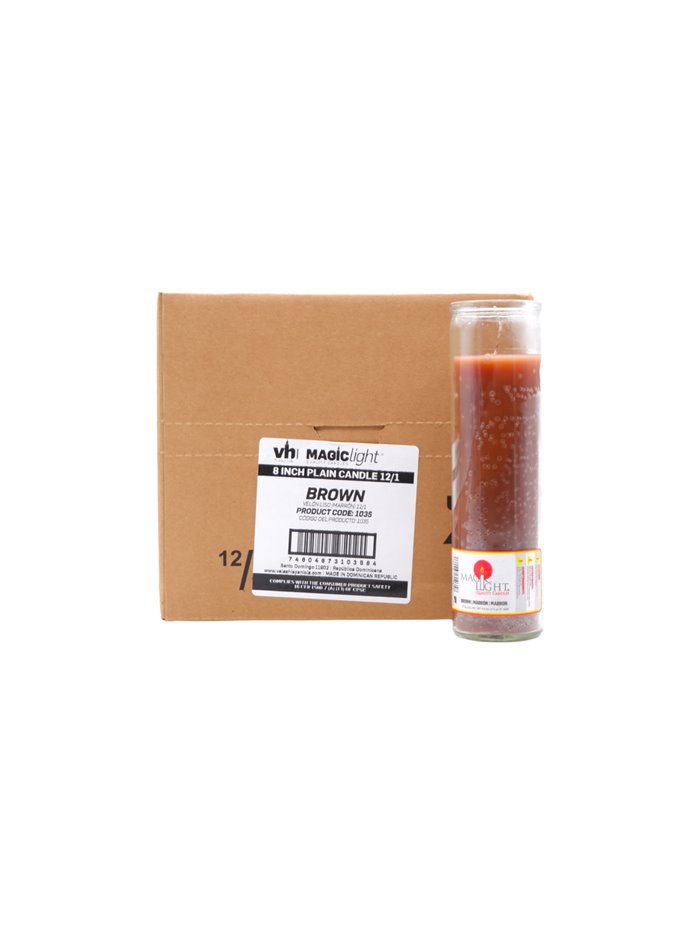 27849 - Candle 7 Days Brown - (Case of 12) - Box:  - Loc: A9
