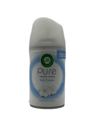 27871 - Air Wick Refill Ultra Machine Can, Soft Cotton - 250ml (Case of 4) - Box:  - Loc: I6