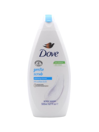 27884 - Dove Body Wash, Gentle & Scrub - 500ml. (Case of 12) - Box:  - Loc: I3
