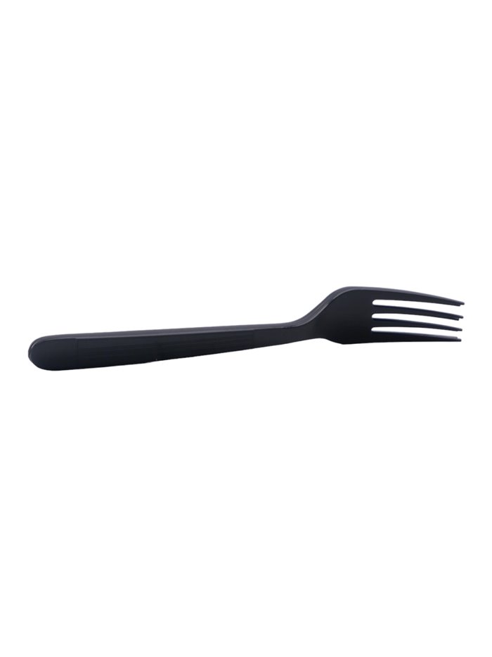 27950 - Black Plastic Forks (Individually Wrapped) Heavy Weight - 1000pcs - Box:  - Loc: R7