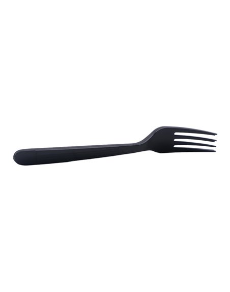 27950 - Black Plastic Forks (Individually Wrapped) Heavy Weight - 1000pcs - Box:  - Loc: R7