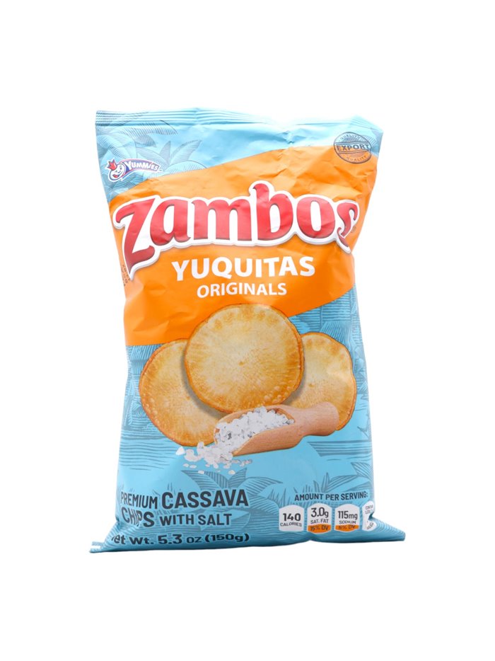 27998 - Zambos Cassava Chips Snack - 5.46oz. (Case of 24) - Box:  - Loc: N5