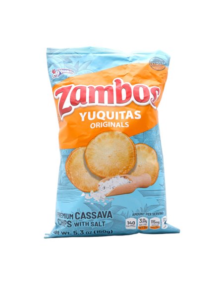 27998 - Zambos Cassava Chips Snack - 5.46oz. (Case of 24) - Box:  - Loc: N5