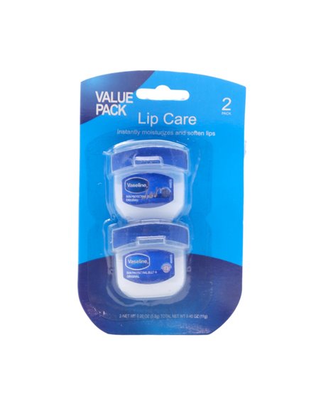 28058 - Vaseline Lip Care Value Pack, 2ct. (Pack of 12) - Box:  - Loc: J2