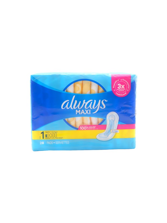 28071 - Always Maxi Size 1 - 12 x 28's 03366 - Box:  - Loc: D6