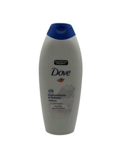 28107 - Dove Body Wash,  Bagnoschiuma Di Bellezza - (Hydrating Body Wash/ Indulging Cream) - 750ml. (Case of 12) - Box:  - Loc: 