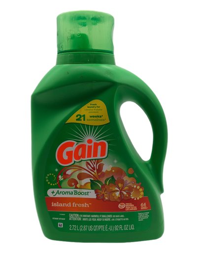 28109 - Gain Liquid Laundry Detergent, Island Fresh - 92 fl. oz. ( Case of 4 ) - Box:  - Loc: C2