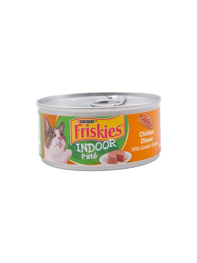 28131 - Friskies Cat Food Indoor Chicken & Turkey Casserole With Garden Greens In Gravy  , 5.5 oz. - (24 Cans) - Box:  - Loc: E1