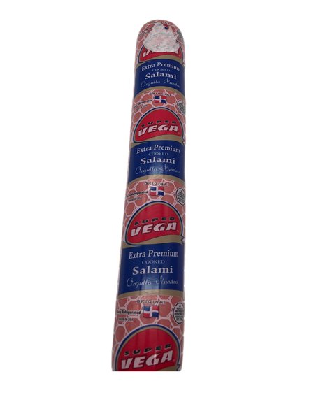 28239 - Super Vega Salami (Long). Extra Premium Original - 3.25 lb. - Box:  - Loc: 1