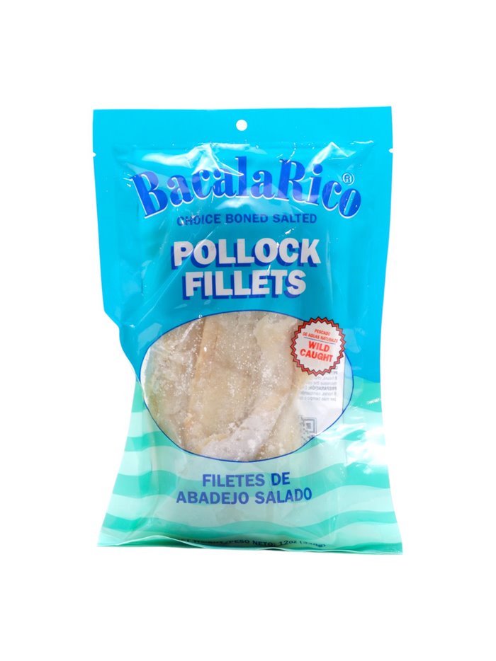 28259 - Rico Salted Pollock Fillets ( Bacalao ) - 12 oz. - Box:  - Loc: 