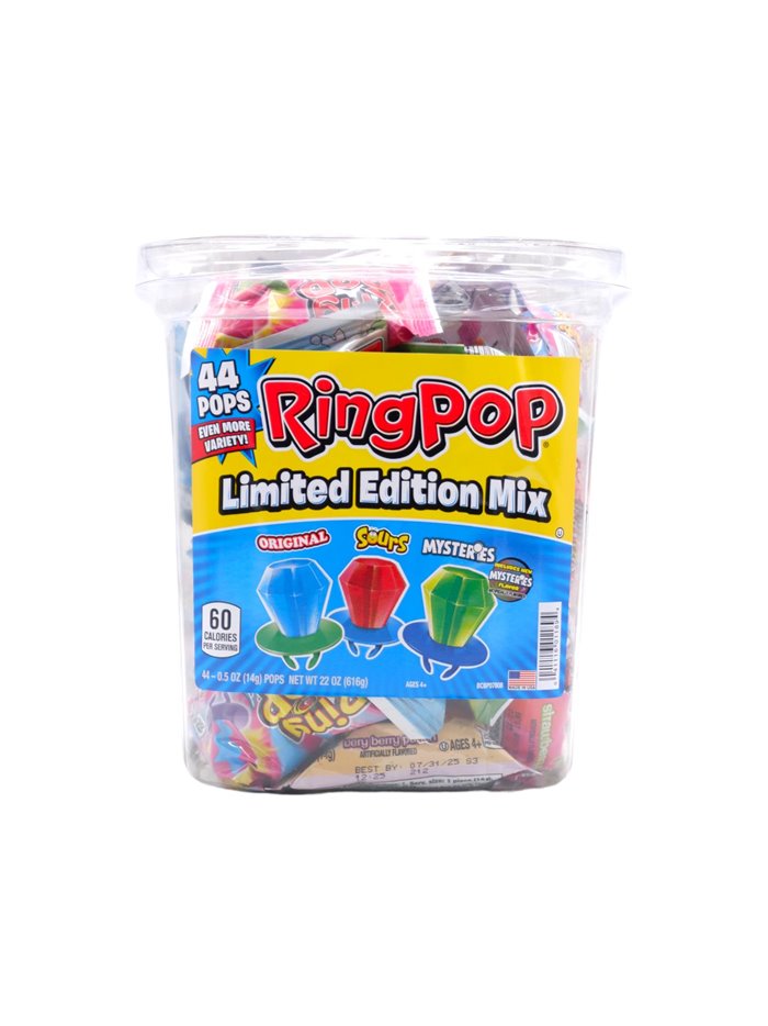 28310 - Ring Pop Sour Assorted Jar - 40ct - Box:  - Loc: L6