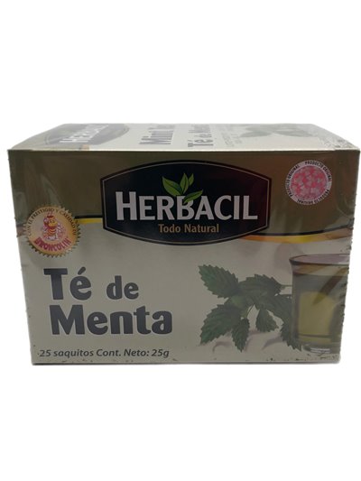 28379 - Herbacil Mint Tea (Te De Menta) 0.88 oz -  25 bag - Box:  - Loc: 