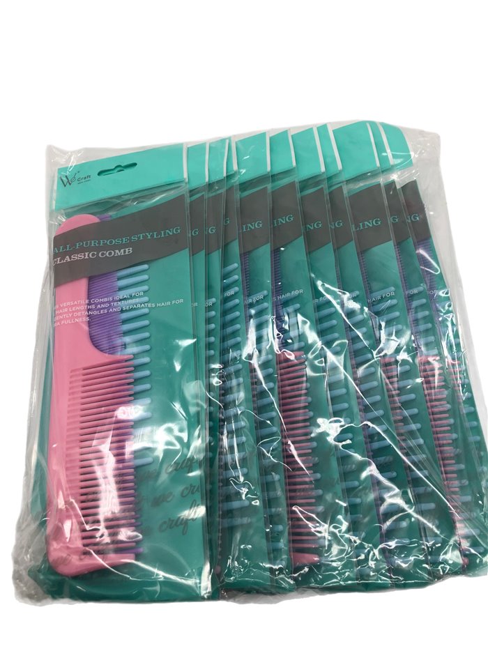 28382 - All Purpose Classic Comb 3pk (SA46060) 002-412 - Box:  - Loc: J5