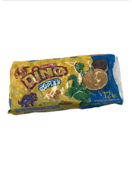 28513 - Galletas Dino Duplex 20.31oz - 12pk (Case of 18) - Box:  - Loc: N13