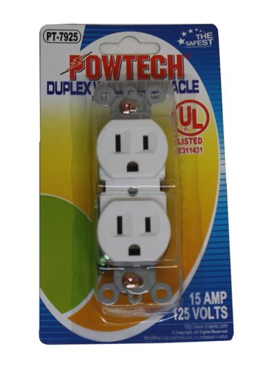 8013 - Duple Wall Receptacle 125V - PT-7925 - Box:  - Loc: A1