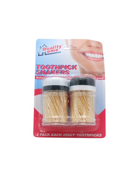 34338 - Round Toothpicks Dispenser - 250ct/2 Pack - Box:  - Loc: K7