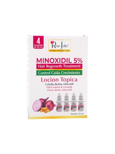 34460 - Rose Jolie. Minoxidil 5%. Topical Lotion. 112ml. - Box:  - Loc: I2
