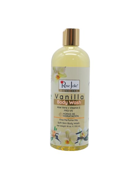 34470 - Rose Jolie. Vanilla. Body Wash.  - 18 fl. oz. - Box:  - Loc: I2