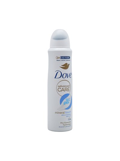 34487 - Dove Deodorant Spray, Mineral Touch. 150ml - Box:  - Loc: K8