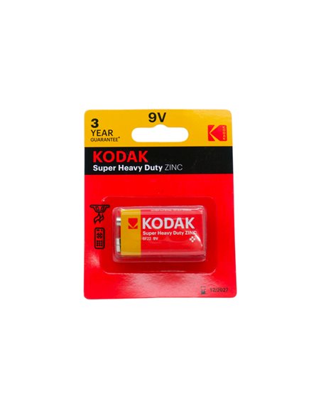 34504 - Kodak Batteries, 9V - 12ct - Box:  - Loc: J2