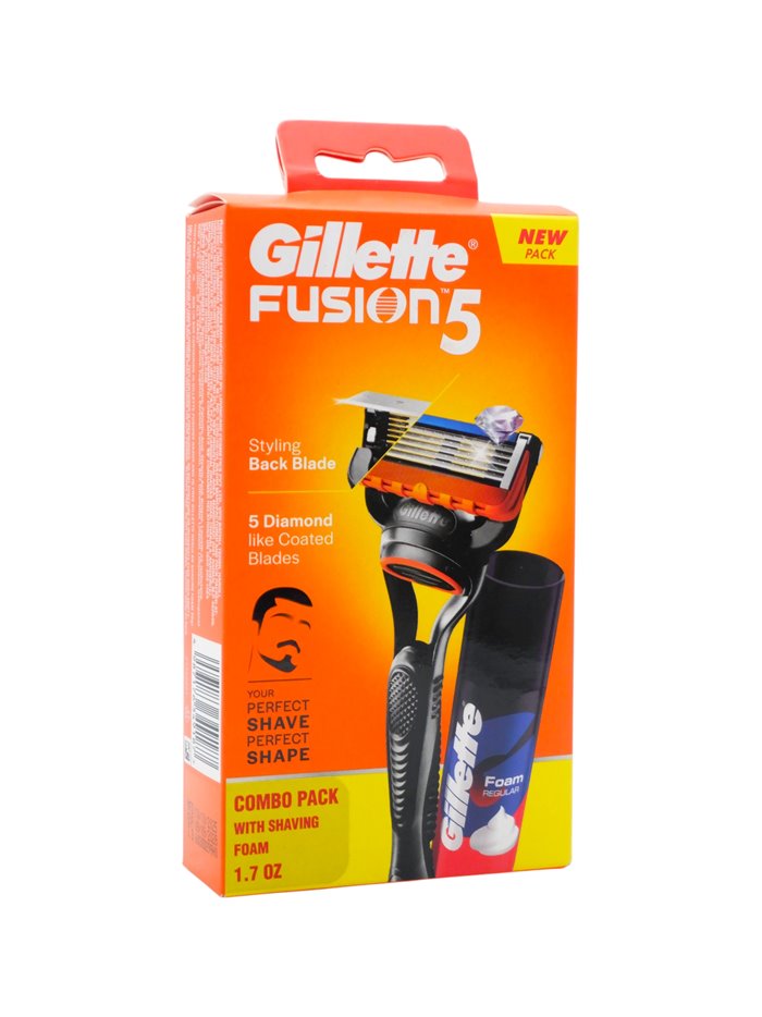 34507 - Gillette Fusion 5 Razor W/ Shaving Foam. - Box:  - Loc: L0